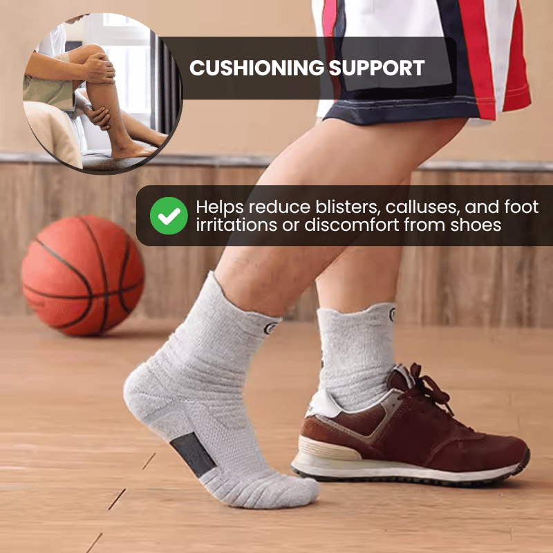 White Breathable Crew Socks - 3 Pack