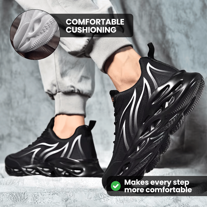Men’s Comfort Cushion Trainers - White