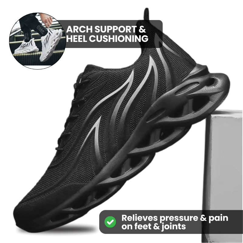 Men’s Comfort Cushion Trainers - White