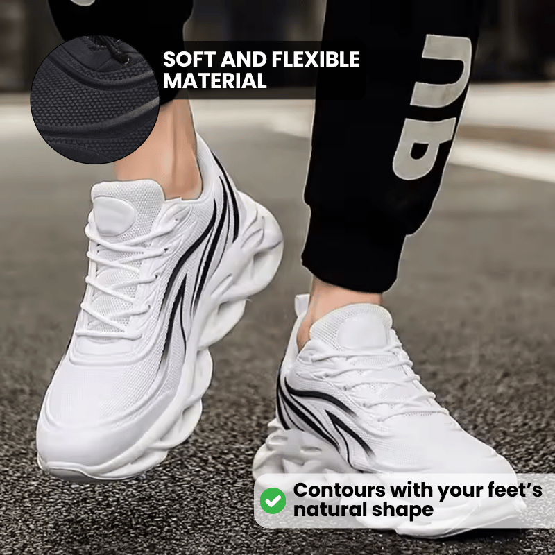 Men’s Comfort Cushion Trainers - White