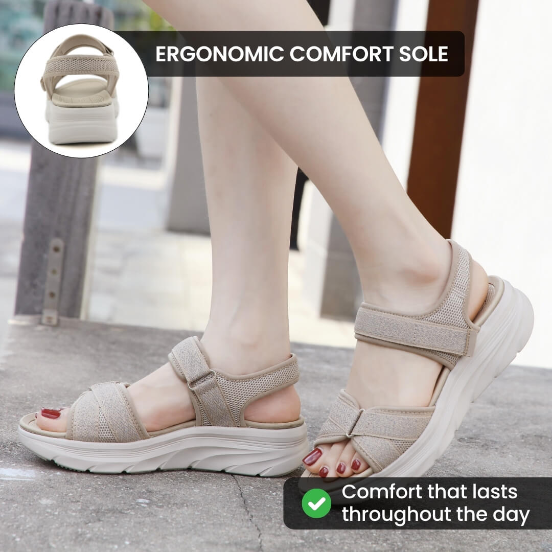 Clara Sandal – Wide Toe Box & Arch Support