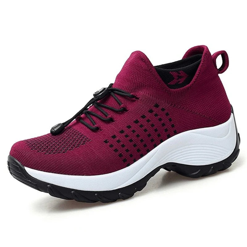 Ortho Stretch Cushion Shoes Women - Black / Purple
