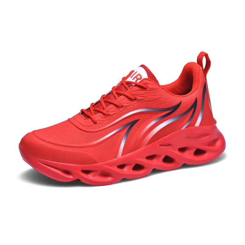 Men’s Comfort Cushion Trainers - Red