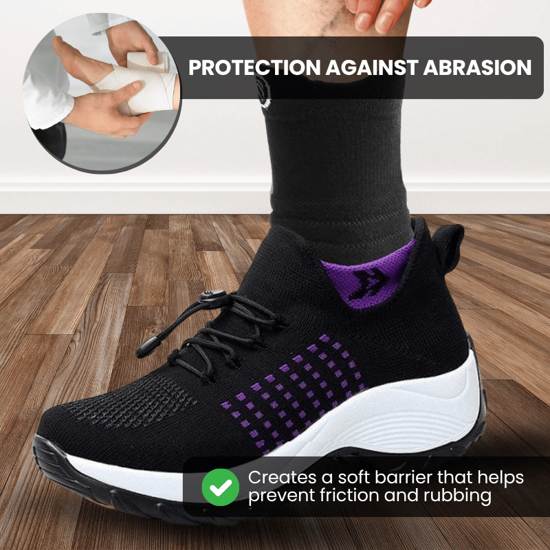 White Breathable Crew Socks - 3 Pack