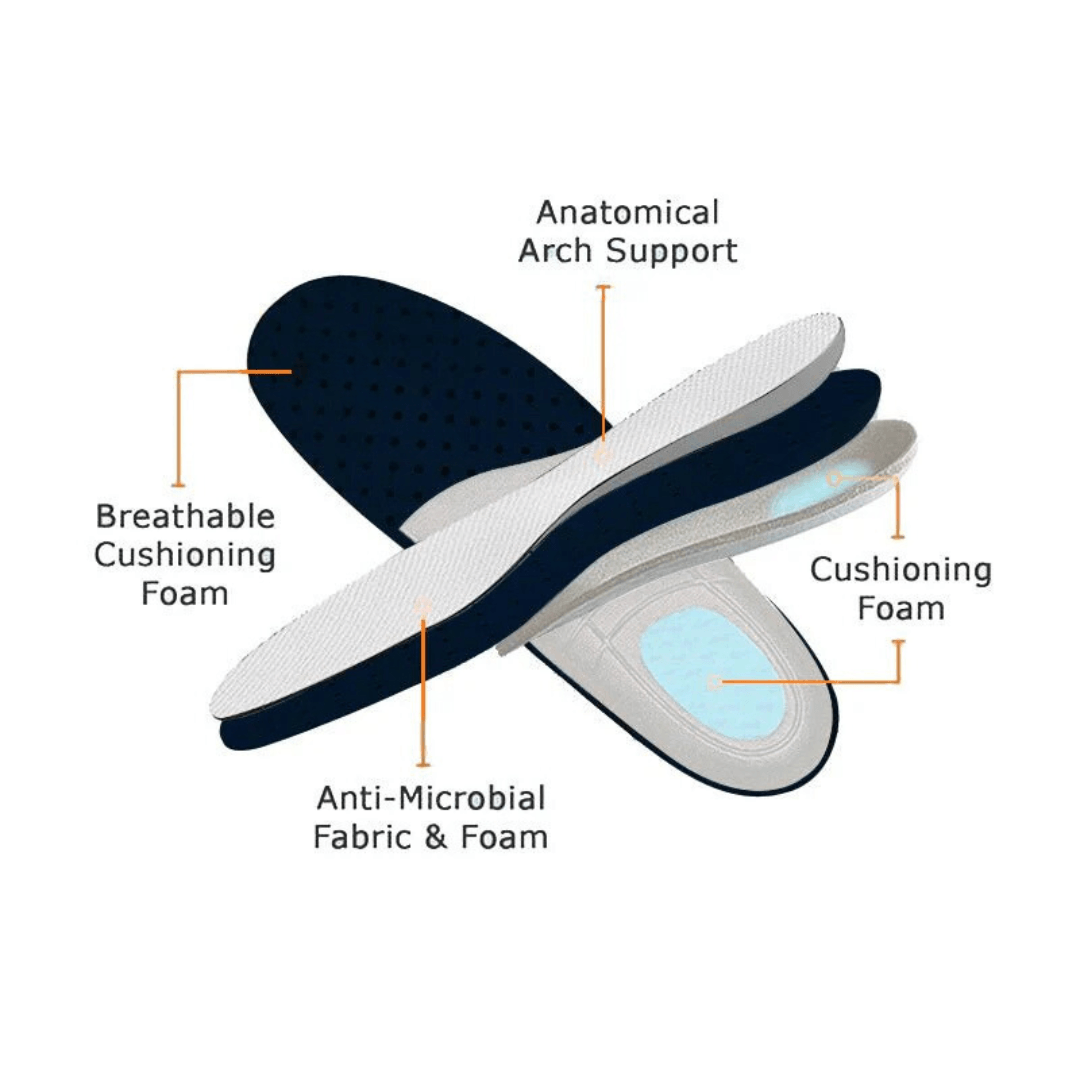 Men’s Comfort Cushion Trainers - Volcano