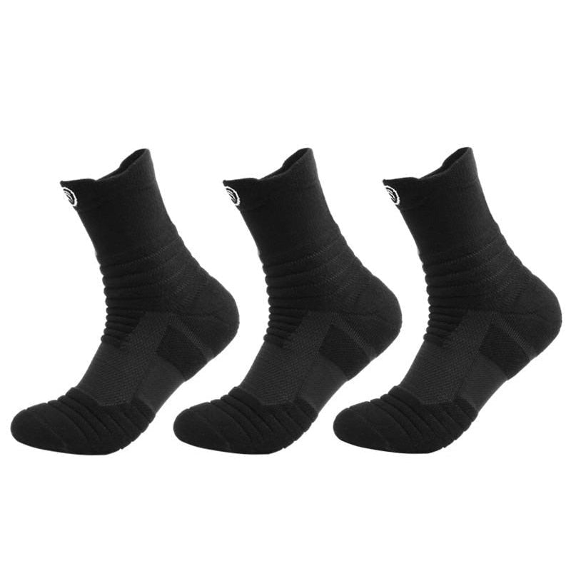 White Breathable Crew Socks - 3 Pack