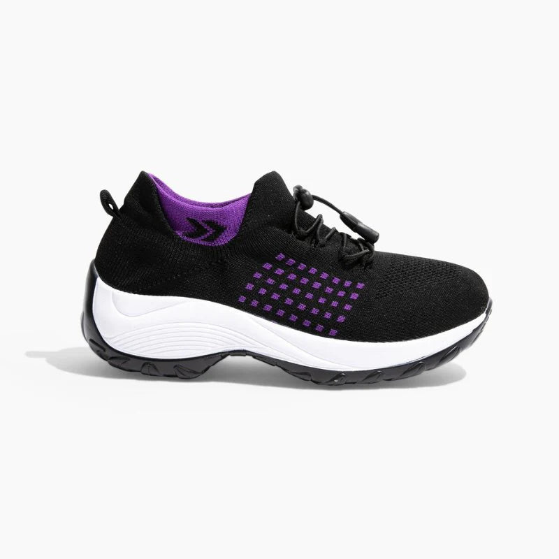 Ortho Stretch Cushion Shoes Women - Black / Purple