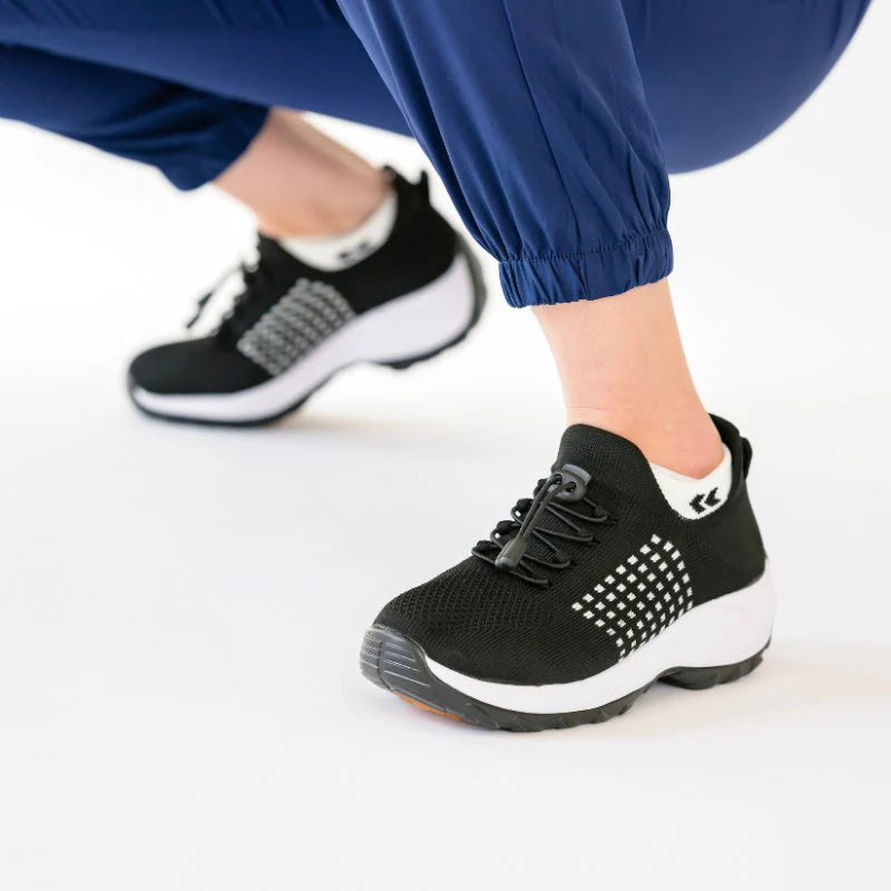 Ortho Stretch Cushion Shoes Women - Black White