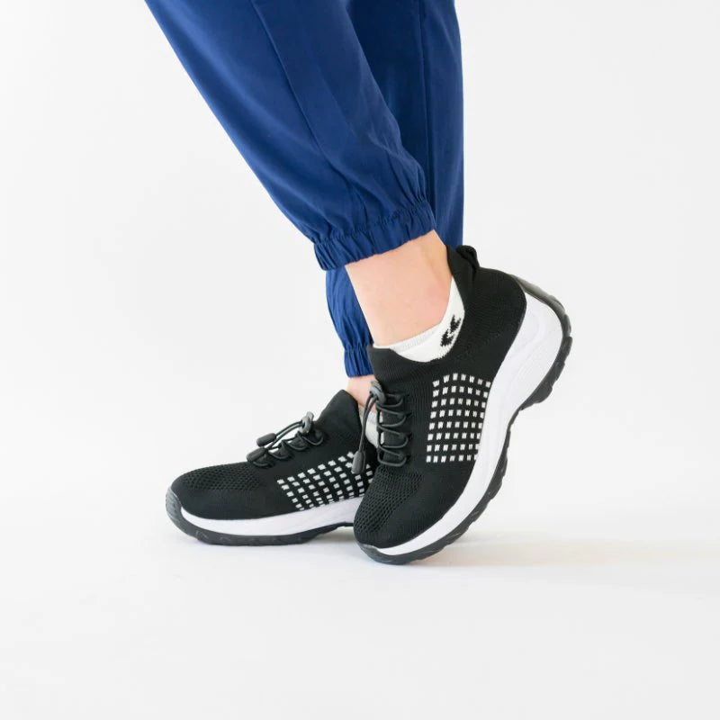 Ortho Stretch Cushion Shoes Women - Black White