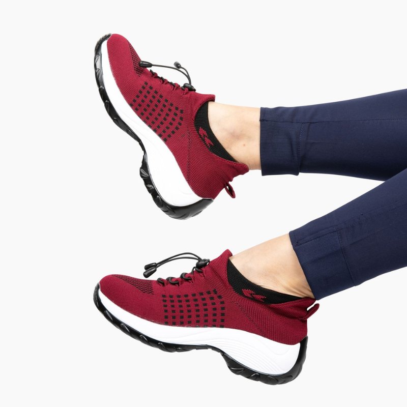 Ortho Stretch Cushion Shoes Women - Red