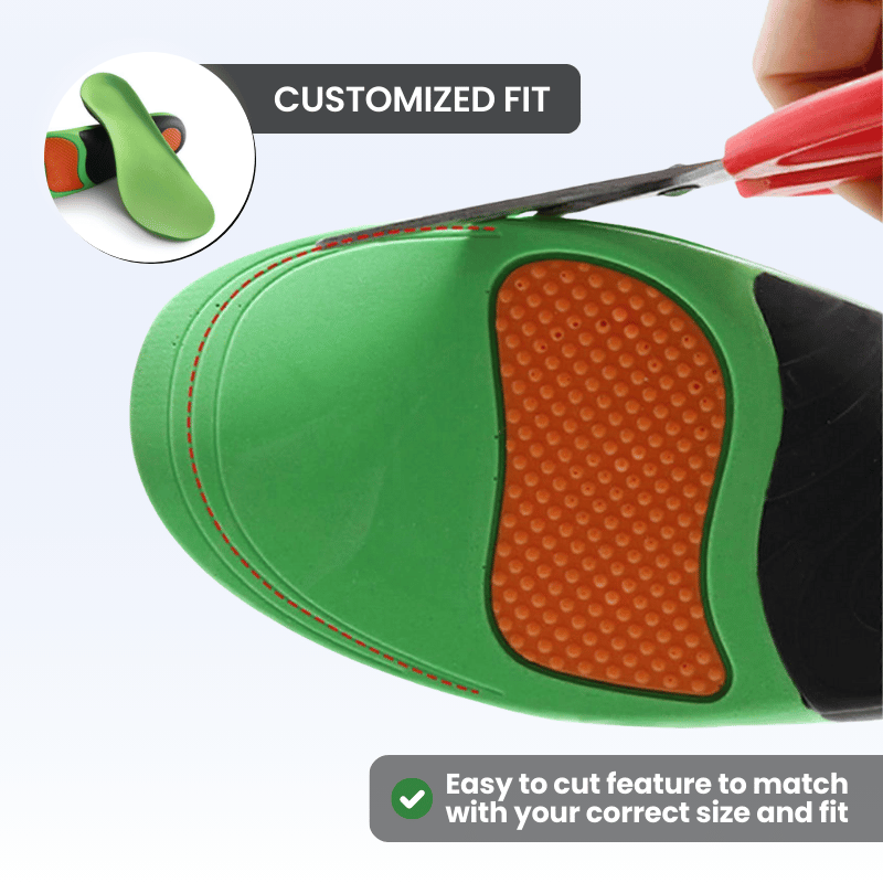 ORTHO-TECH Premium Insoles – Shock Absorbing & All-Day Relief