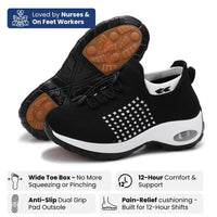 ShiftAir - 12-Hour Shift Shoes for All-Day Foot, Knee & Back Pain Relief (BOGO)