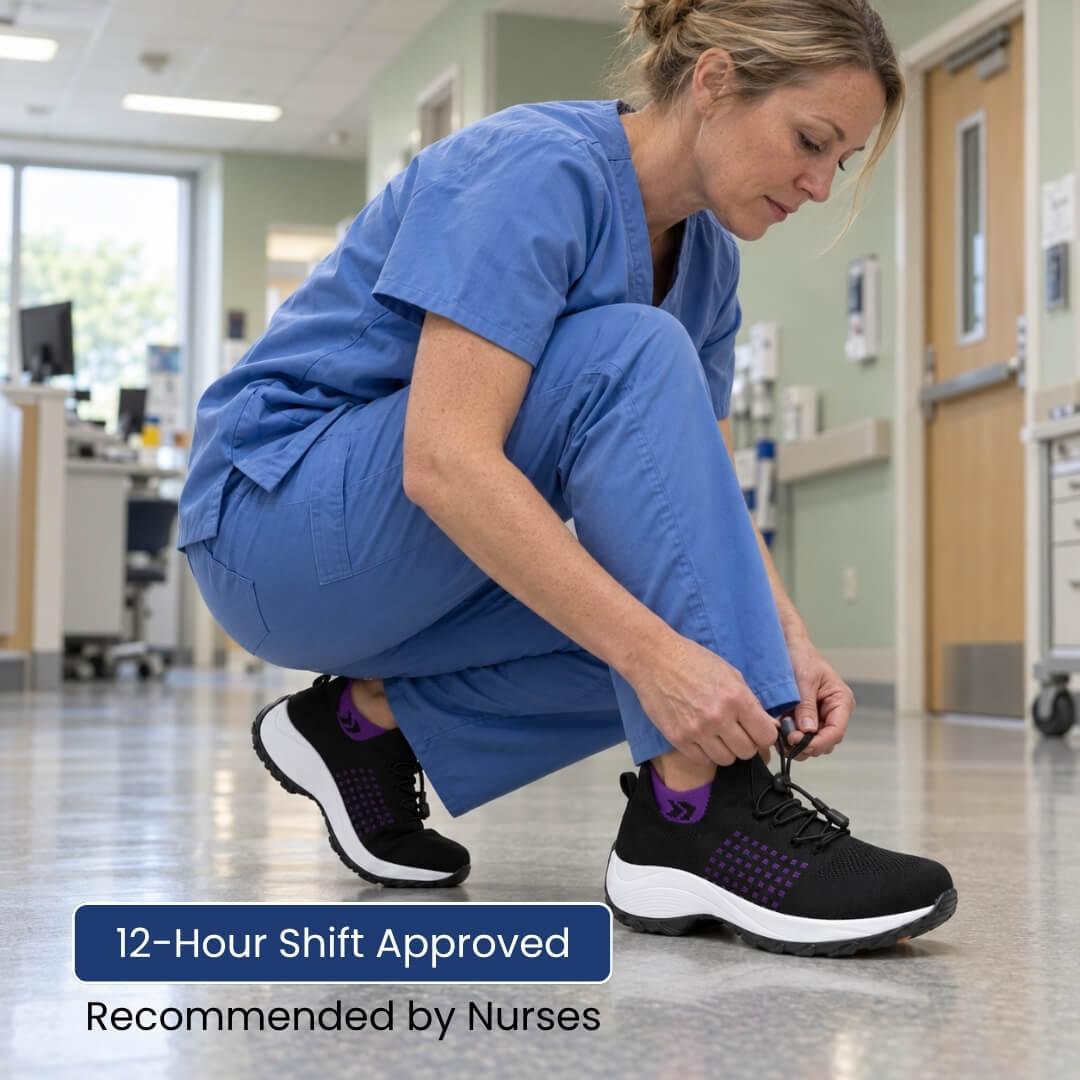 ShiftEase - 12-Hour Shift Shoes for All-Day Foot, Knee & Back Pain Relief (BOGO)