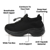 ShiftEase - 12-Hour Shift Shoes for All-Day Foot, Knee & Back Pain Relief (BOGO)