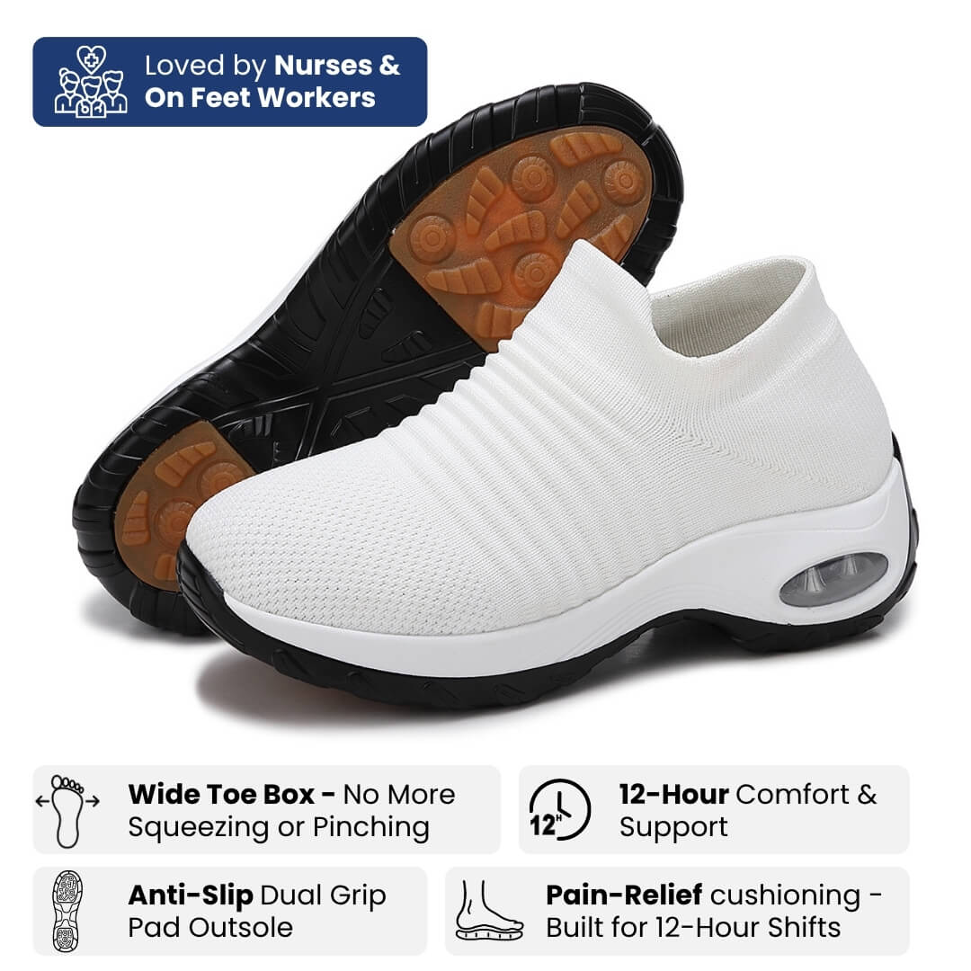 ShiftElite - 12-Hour Shift Shoes for All-Day Foot, Knee & Back Pain Relief (BOGO)