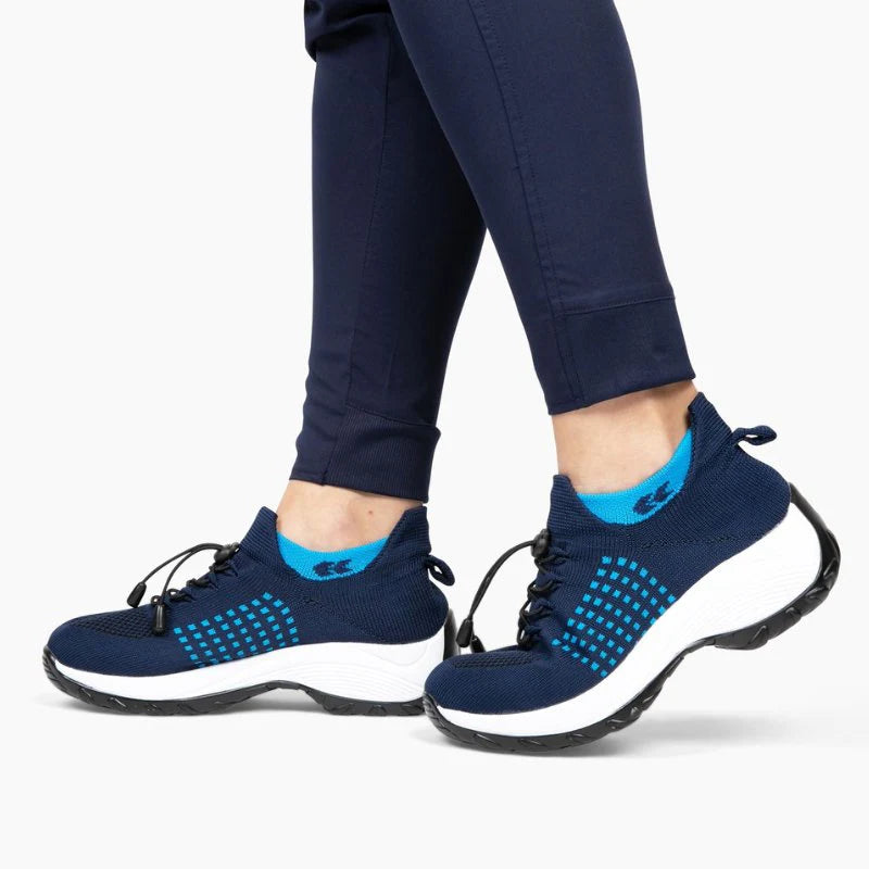 Ortho Stretch Cushion Shoes Women - White Blue